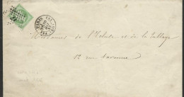 1862 -  LETTRE FAIRE PART DECES ANNULATION "FS1" De PARIS (TARIF RARE De FAIRE-PART) - 1853-1860 Napoleon III