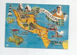 Delcampe - Cp , Carte Géographique , 17 , ILE D'OLERON , écrite , Ed : Artaud 314 - Landkarten