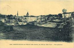 Depts Div -haute Loire -ref AA283- Montfaucon Du Velay -vue Generale  - Carte Bon Etat - - Montfaucon En Velay