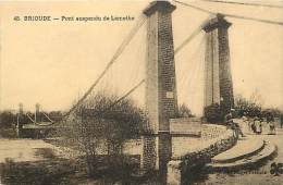 Delcampe - Depts Div -haute Loire -ref AA276- Brioude -pont Suspendu De Lamothe -theme Ponts -carte Bon Etat  - - Brioude