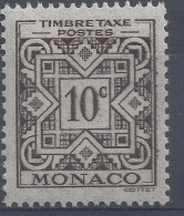 MONACO TAXE N° 29 - NEUF SANS CHARNIERE - Taxe