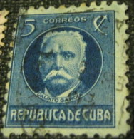 Cuba 1917 Politicians Calixto Garcia 5c - Used - Oblitérés