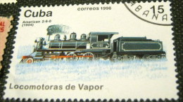 Cuba 1996 Steam Railway Locomotives American Locomotive No. 1302 15c - Used - Usati