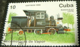 Cuba 1996 Steam Railway Locomotives Baldwin 0-4-2 10c - Used - Usati