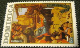 Dominica 1973 Christmas Botticelli 1c - Mint - Dominica (...-1978)