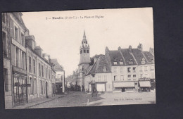 Delcampe - Vente Immediate à Prix Fixe - Hesdin (62) - Place Et Eglise ( Horlogerie FIX Imp.-Lib. Herbay) - Hesdin