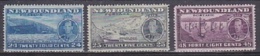 New Foundland 1937 King George VI / Definitives 3v (24,25,48 Cents) ** Mnh (21107) - 1908-1947