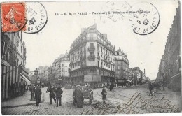 Delcampe - PARIS (XII) Faubourg Saint Antoine Rue Crozatier Animation - Paris (12)