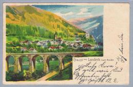 AK AT Tirol Landeck Litho 1907-03-03 Kos-O Kleinbuchholz - Landeck