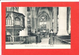 Delcampe - 76 HARFLEUR Cpa Animée Interieur De L' Eglise            Edit ELD Forestier - Harfleur