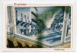 Delcampe - ESPINHO - Cidade Antiga Em Azulejos  (2 Scans) - Aveiro