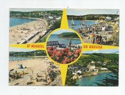 Cp , 22 , SAINT MICHEL EN GREVES , Multi-vues , Voyagée 1974 , Ed : Jack 2894 - Saint-Michel-en-Grève