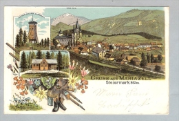 AK AT Steiermark Mariazell 1900~ Litho - Mariazell