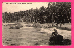 Delcampe - Ceylon - The Sea-Shore Mount Lavinia - Pêcheur - Animée - PLATE & Co N° 203 - Sri Lanka (Ceylon)