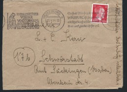 ALLEMAGNE- LETTRE DE WURZBURG  POUR SCHWORSTADT  EN 1944  A VOIR  LOT P3604 - Covers & Documents