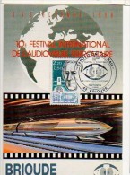 Delcampe - CP 10eme Festival International De L' Audiovisuel Ferroviaire - Octobre 1986 - Brioude - Brioude