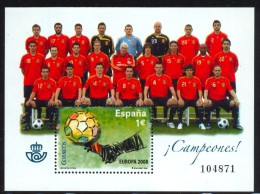 Spain. 2008. Football. - Blocs & Feuillets