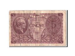 Billet, Italie, 5 Lire, 1944, 1944-11-23, TTB - Italia – 5 Lire