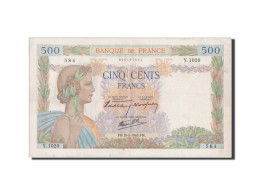 Billet, France, 500 Francs, 500 F 1940-1944 ''La Paix'', 1940, SUP - 500 F 1940-1944 ''La Paix''