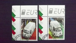 Bulgarien 5092/3 Oo/ESST, EUROPA/CEPT 2013, Postfahrzeuge - Gebruikt