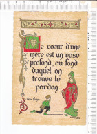 Delcampe - Lithographie  - Le Coeur D Une Mère Est Un Vase Profond, Au Fons Duquel On Trouve Le Pardon - Victor HUGO - Rouen - Philosophie