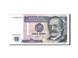 Delcampe - Billet, Pérou, 10 Intis, 1987, TTB - Pérou