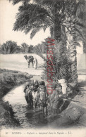 Delcampe - ALGERIE - BISKRA - Enfants Se Baignant Dans La Séguia -   2 Photos - Biskra