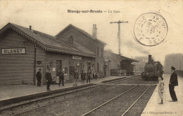 Delcampe - 76 Blangy Sur Bresle. La Gare - Blangy-sur-Bresle