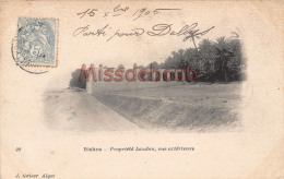 Delcampe - ALGERIE - BISKRA - Propriété Landon Vue Extérieure - Dos Précurseur - 1905 -  2 Photos - Biskra