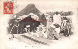 Delcampe - ALGERIE - BISKRA -  Tente Nomade - 2 Photos - 1910 - Biskra
