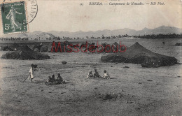 Delcampe - ALGERIE - BISKRA -  Campement Nomade - 2 Photos -- Tampon - Biskra