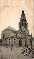 Delcampe - COLOMBES L'EGLISE ,PERSONNAGES,PETIT PLAN   REF 43089 - Colombes