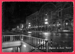 [DC5491] CARTOLINA - TORINO - STAZIONE DI PORTA NUOVA - Viaggiata 1961 - Old Postcard - Stazione Porta Nuova