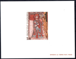 ANDORRE - N° 344 - Epreuve De Luxe - Peinture Pré-romane De L´église Sant-Cerni De Nagol - - Madonna