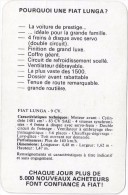 Pourquoi Une FIAT Lunga ? Publicité Et Caractéristiques Techniques Vers 1965. - Auto's