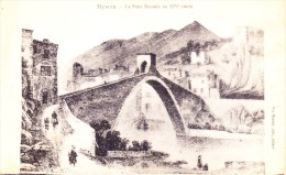 Delcampe - CPA - NYONS (Drôme) Le Pont Romain Au XIVè Siècle - 1918 - Nyons