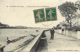 Delcampe - Depts Div - Loire Atlantique -ref AA230 - Varades - Le Quai Et La Loire A La Meilleraie -  Carte Bon Etat - - Varades