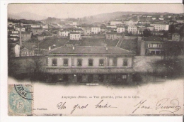 AMPLEPUIS (RHONE) VUE GENERALE PRISE DE LA GARE 1903 - Amplepuis