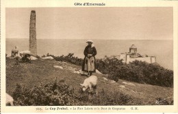 Delcampe - 22-CAP FREHEL-PLEVENON-FORT LALATTE-BERGERE ET MOUTON-DENT DE GARGANTUA - Cap Frehel