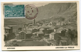 ANDORRE CARTE MAXIMUM DU N°110  5F. ANDORRE LA VIEILLE OBLITERATION 15-2-1947 ANDORRE LA VIEILLE - Cartoline Maximum