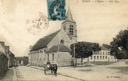 CPA - MASSY (91) Le Quartier De L'Eglise - Massy