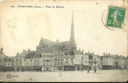 Delcampe - Pithiviers Place Du Martroi - Pithiviers