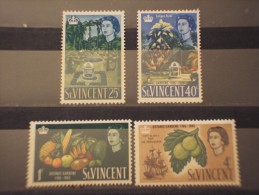 ST. VINCENT - 1965 GIARDINO BOTANICO 4 Valori - NUOVI(++) - St.Vincent (...-1979)