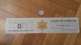 Rare Tract Antisémite Sur Le Financement De La Guerre-dollar 1942-44 - Historical Documents