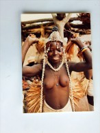 Delcampe - Carte Postale Ancienne :Cote D´Ivoire : Danseuse Senoufo,  Superbe Jeune Fille Aux Seins Nus - Elfenbeinküste