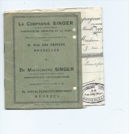 Delcampe - @ RARE ANCIEN CARNET COLLECTEUR DE LA COMPAGNIE SINGER POUR COUPONS DE LOCATION DE MACHINE A COUDRE - Sammlungen