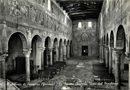Delcampe - FERRARA. LA NAVATA CENTRALE DELL'ABBAZIA DI POMPOSA. CARTOLINA ANNI '50 - Ferrara