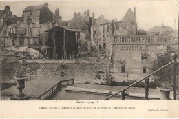 Delcampe - CREIL Maisons Incendiées TTB  Voyagé - Creil