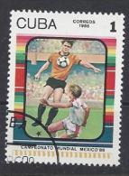 Cuba  1986  World Cup, Mexico 1c  (o) - Used Stamps