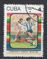 Cuba  1986  World Cup, Mexico 4c  (o) - Used Stamps